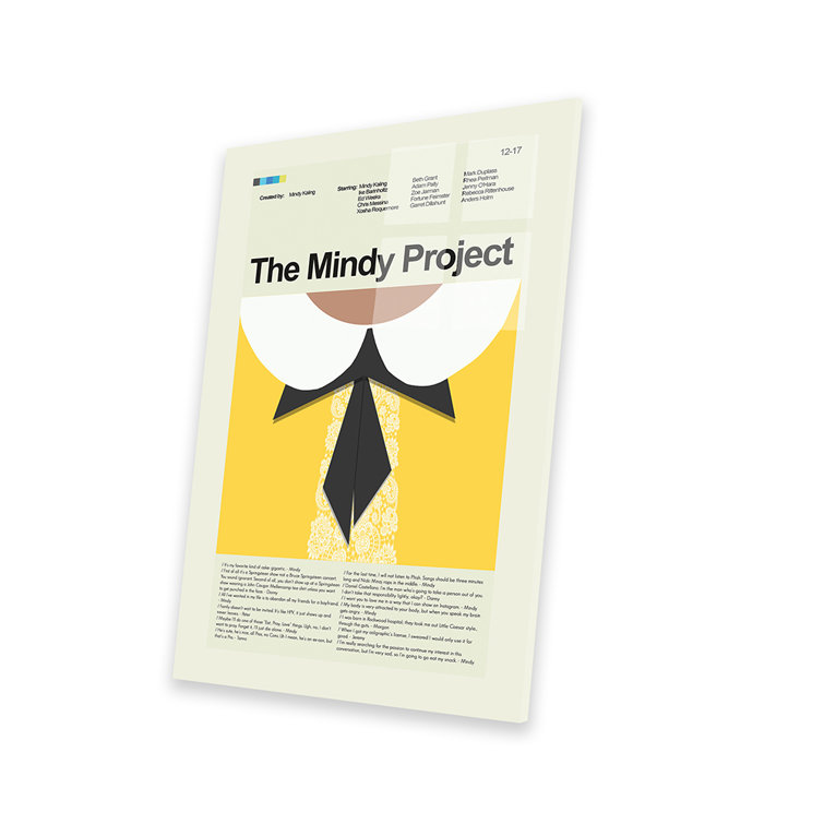 Trinx The Mindy Project On Plastic/Acrylic by Prints And Giggles By